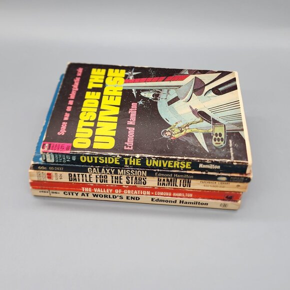 Lot of 5 Vintage Sci-Fi Books by Edmond Hamilton - Classic Pulp Fiction - Picture 2 of 6